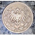 GERMANY SILVER 1/2 MARK 1906 - BERLIN MINT - SILVER .900