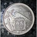 SPAIN 5 PESETAS 1957