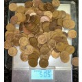 SOUTH AFRICA  1966-1989 -  1 CENT HALF KILO VARIOUS DATES 2ND DECIMAL 1965 TO 1989