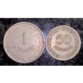 MOZAMBIQUE SET 50 CENTAVOS & 1 ESCUDO 1936 (1 BID TAKES ALL)