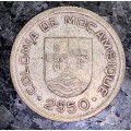 MOZAMBIQUE SILVER  2 1/2 ESCUDO 1935