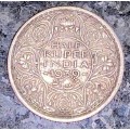 BRITISH / INDIA SILVER 1/2 RUPEE 1939 WW2