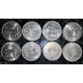 U S A  - 50 STATES COLLECTION 1/4 DOLLARS (1 BID TAKES ALL 8 COINS)