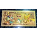GOLD POKÉMON NIPPON GINKO 10,000 YEN CARD GOLD 999999