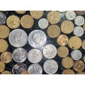 SOUTH AFRICA MIXED LOT R1 TO 1 CENT VARIOUS DATES 50+ COINS