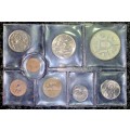 S A MINT UNCIRCULATED SET --1974 -- SILVER R1 TO 1/2 CENT 50TH ANNIVERSARY SA MINT -SEALED FROM MINT