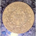 TUNISIA SET 1 FRANC 1929 & VERY OLD TUNISIA 1 FRANC (1 BID TAKES ALL)