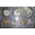 S A MINT UNCIRCULATED SET --1987 -- R1 TO 1 CENT - STILL SEALED FROM SA MINT