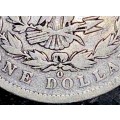 U S A SILVER 1 DOLLAR - 1890 NEW ORLEANS MINT - MORGAN DOLLAR
