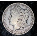 U S A SILVER 1 DOLLAR - 1887 PHILADELPHIA MINT - MORGAN DOLLAR