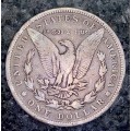 U S A SILVER 1 DOLLAR - 1879 PHILADELPHIA MINT - MORGAN DOLLAR