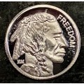 999 SILVER ROUNDS - AMERICAN BUFFELO & INDIAN - FREEDOM - 1 GRAM FINE SILVER