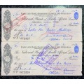 BARCLAYS BANK COLONIAL & OVERSEAS 12 POUND & 12 SHILLINGS 1956 STAMPED -- ST JOHNS AMBULANCE BRIGADE