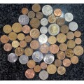 SOUTH AFRICA MIXED LOT R1 TO 1/2 CENT VARIOUS DATES 55+ COINS