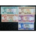 COMPLETE SET SWAZILAND 200AA EMALANGENI TO 10 EMALANGENI - 100E IS VERY LOW AB0000492 ALL GEM UNC