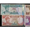 COMPLETE SET SWAZILAND 200AA EMALANGENI TO 10 EMALANGENI - 100E IS VERY LOW AB0000492 ALL GEM UNC