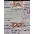 BARCLAYS BANK COLONIAL & OVERSEAS IN SEQ POUNDS 1956 CAPE HOPE 1D STAMP -- ST JOHN AMBULANCE BRIGAD