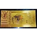 CHINESE ZODIAC CALENDER - YEARS OF THE RAT 0001 - UNC GOLD FOIL CARD (ALL 12 AVAILABLE)