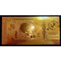 CHINESE ZODIAC CALENDER - YEARS OF OX - 0002 - UNC GOLD FOIL CARD (ALL 12 AVAILABLE)