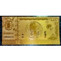 CHINESE ZODIAC CALENDER - YEARS OF THE SHEEP - 0008 - UNC GOLD FOIL CARD (ALL 12 AVAILABLE)