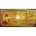 CHINESE ZODIAC CALENDER - YEARS OF THE SHEEP - 0008 - UNC GOLD FOIL CARD (ALL 12 AVAILABLE)