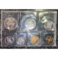 S A MINT UNCIRCULATED SET 1986 -- R1 TO 1 CENT - SEALED FROM SA MINT