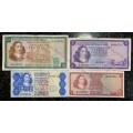COMPLETE SET OF TW DE JONGH & DECIMALS R10 TO R1 -- 1967-1978 - 1ST TO 4TH ISSUE( 1 BID TAKES ALL)