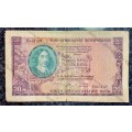 G RISSIK R20-- D2-- FIRST ISSUE 1962 A/E VAN RIEBEECK WTM BIG NOTE