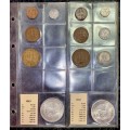 S A UNION COLLECTION -- 1949 & 1950 SETS -- IN ORIGINAL BICKELS ALBUM PAGE WITH MINTAGE CARDS