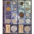 S A UNION COLLECTION -- 1953 & 1954 SETS -- IN ORIGINAL BICKELS ALBUM PAGE WITH MINTAGE CARDS