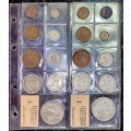 S A UNION COLLECTION -- 1955 & 1956 SETS -- IN ORIGINAL BICKELS ALBUM PAGE WITH MINTAGE CARDS