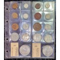 S A UNION COLLECTION -- 1957 & 1958 SETS -- IN ORIGINAL BICKELS ALBUM PAGE WITH MINTAGE CARDS