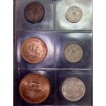 S A UNION COLLECTION -- 1959 & 1960 SETS -- IN ORIGINAL BICKELS ALBUM PAGE WITH MINTAGE CARDS
