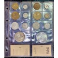 S A UNION & RSA COLLECTION -- 1961 & 1962 SETS -- IN ORIGINAL BICKELS ALBUM PAGE WITH MINTAGE CARDS