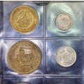 S A UNION & RSA COLLECTION -- 1961 & 1962 SETS -- IN ORIGINAL BICKELS ALBUM PAGE WITH MINTAGE CARDS