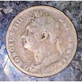 GREAT BRITAIN 1/4 PENNY 1825