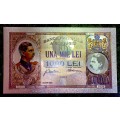 ROMANIA - 1000 LEI 1934 - SILVER - COLORIZED GOLD FOIL999 - LOVELY ART - HUGE CARD