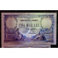 ROMANIA - 1000 LEI 1933 & 100 LEI 1931 - SILVER - COLORIZED GOLD FOIL999 - LOVELY ART - HUGE CARD
