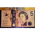 AUSTRALIA - 100 DOLLARS, 10 DOLLAR 1988 & 5 DOLLAR -COLORIZED GOLD FOIL999 CARD - WITH CERT & FOLDER