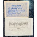 AUSTRIA SET 20 HELLER UNTERGAISBACH & 10 HELLER BURGSCHEIN 1920 UNC NOTGELD (EMERGENCY MONEY)