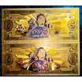 UK - HARRY POTTER SET 5 GALLEONS - COLORIZED GOLD FOIL999 CARD - AMAZING ART -