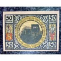 GERMANY 50 PFENNIG - LOBEDA - 1921 UNC NOTGELD (EMERGENCY MONEY) - AMAZING ART