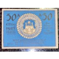 GERMANY 50 PFENNIG - ETTENHEIM - 1922 UNC NOTGELD (EMERGENCY MONEY) - AMAZING ART