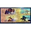 DINOSAURS SET 100 DINOS -- COLORIZED GOLD FOIL999 CARD - GREAT ART