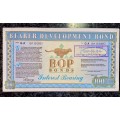 BOPHUTHATSWANA R100 BOP BONDS STAMPED 1989 BOPHUTHATSWANA