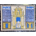GERMANY 1 MARK - PADERBORN - 1921 UNC NOTGELD (EMERGENCY MONEY) - AMAZING ART