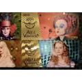 ALICE IN WONDERLAND 100 SET - 2010 - COLORIZED GOLD FOIL999 CARD - AMAZING ART -