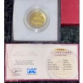SOUTH AFRICA OOM PAUL MINTMARK R5 -- 2006 -- MINTAGE 957 -- BOX WITH CERTIFICATE IN CAPSULE