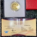 SOUTH AFRICA PROOF LIKE OOM PAUL MINTMARK R5 -- 2012 -- BOX WITH CERTIFICATE IN CAPSULE