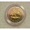 SOUTH AFRICA PROOF OOM PAUL MINTMARK R5 -- 2015 -- MINTAGE ONLY 613 -BOX WITH CERTIFICATE IN CAPSULE